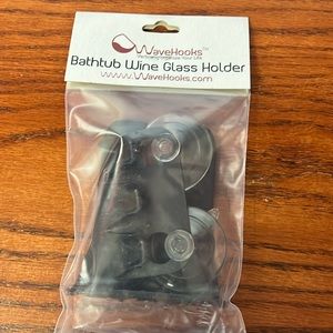 New WaveHooks Bathtub Wine Glass Holder